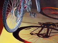 Original Watercolor Painting - Bicycle -  Shadow - Watercolor